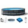 Каркасный бассейн INTEX Ultra Frame 26326, 488×122 см — фильтр, лестница, тент, подстилка